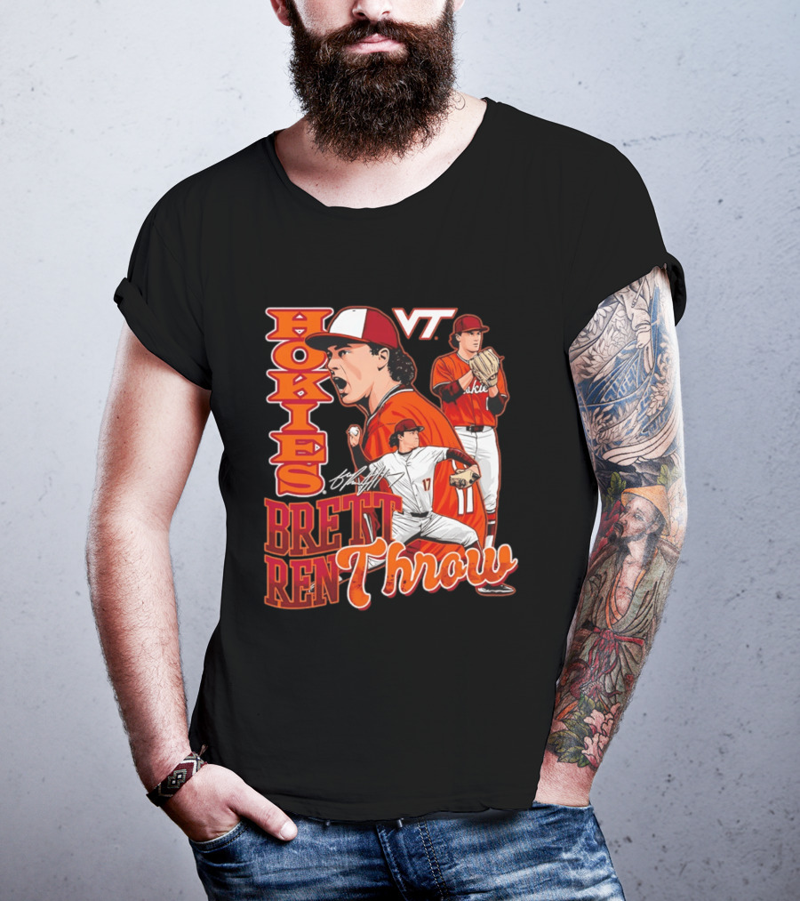 Hokies Brett Renfrow VT Baseball Brett Renthrow T-Shirt