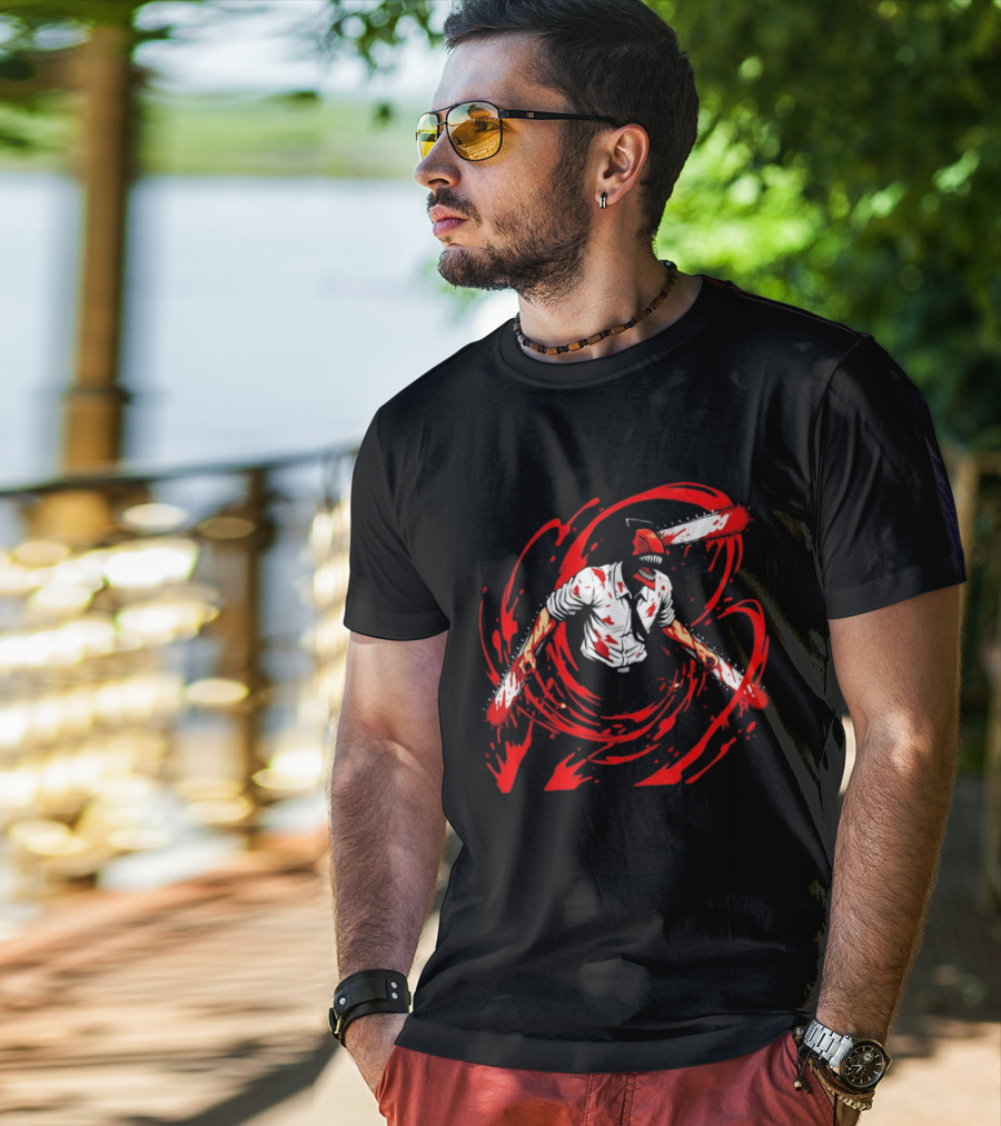 Chainsaw Man Denji Blood Splattered T-Shirt