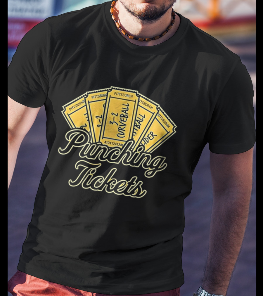 Pittsburgh Pirates Punching Tickets Curveball Slider 2026 T-Shirt