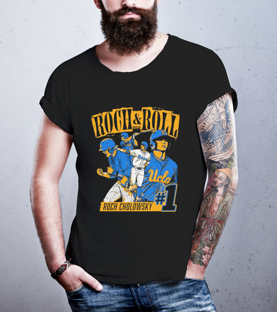 Roch Cholowsky UCLA Bruins Roch & Roll Baseball #1 T-Shirt