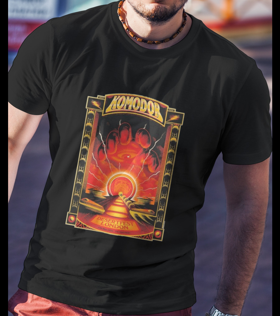 Komodor Desertfest London 5.17.2026 The Black Heart Event T-Shirt