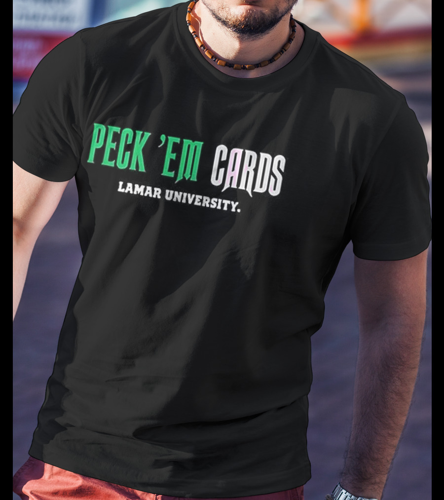 Lamar University Peck ’em Cards T-Shirt