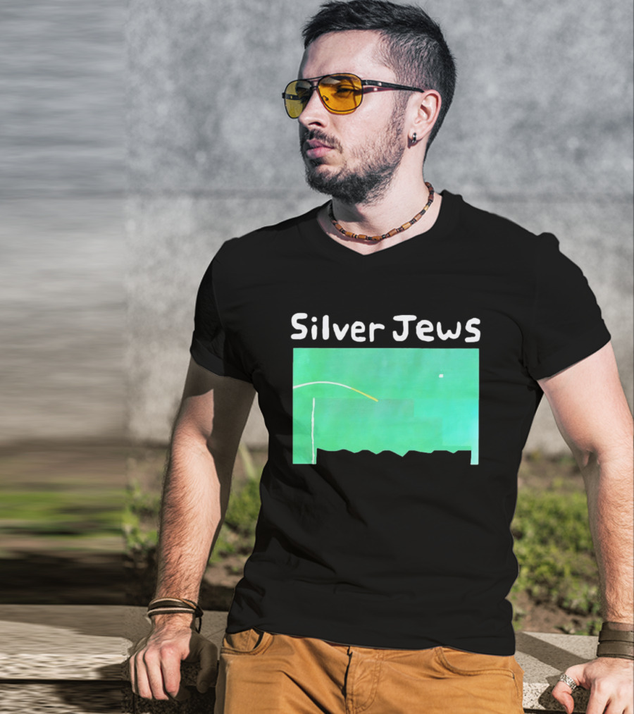 Silver Jews Green Abstract T-Shirt