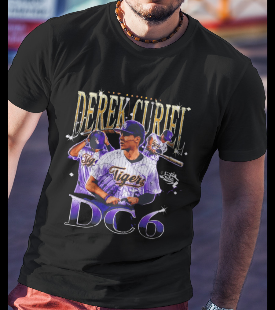 Derek Curiel LSU Baseball Tigers DC6 T-Shirt