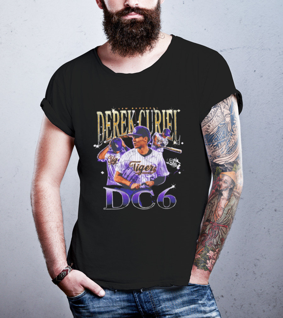 Derek Curiel LSU Baseball Tigers DC6 T-Shirt