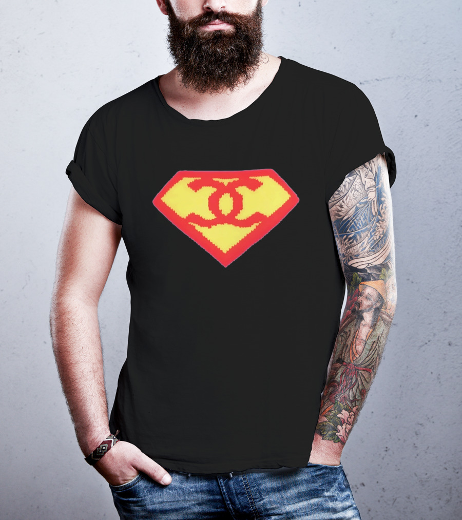 Milly Alcock Superman Yellow Red Crochet T-Shirt