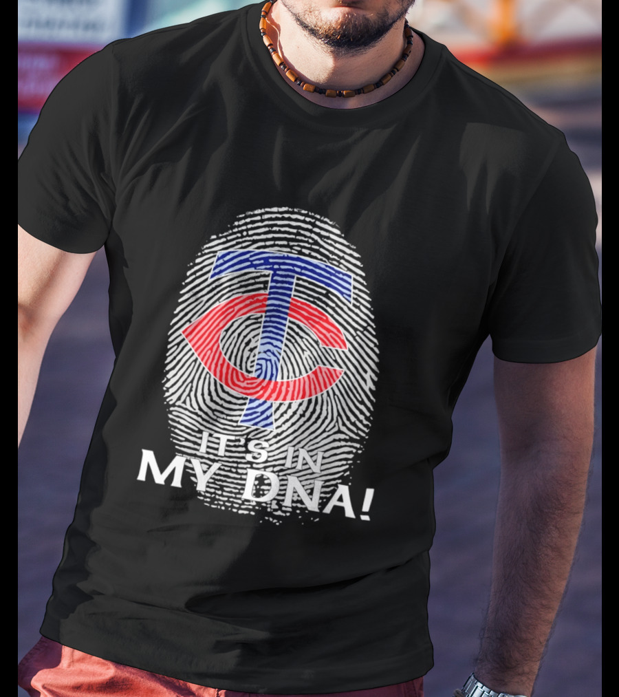 Minnesota Twins TC It's In My DNA Fingerprint T-Shirt