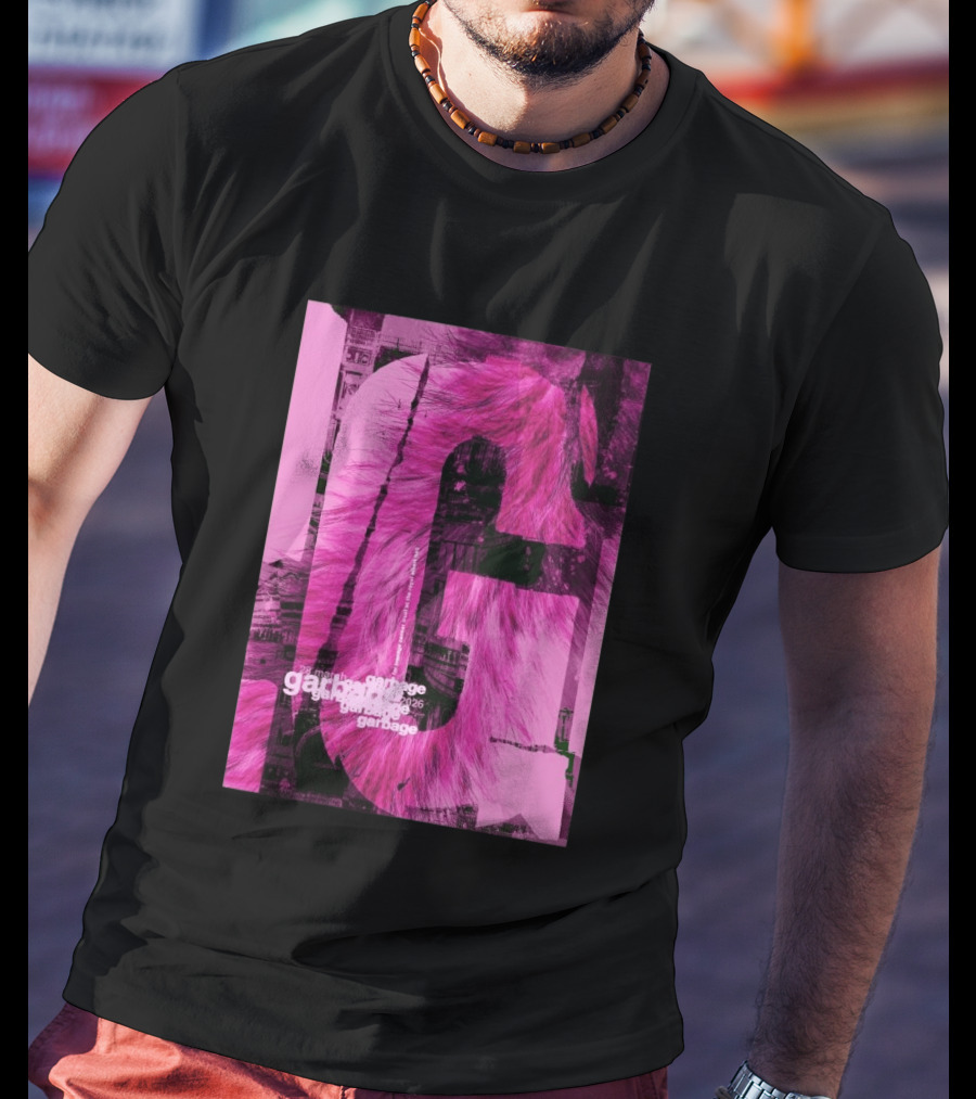 Garbage Royal Albert Hall April 2026 Tour Pink Fur T-Shirt