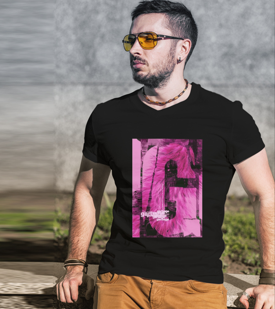 Garbage Royal Albert Hall April 2026 Tour Pink Fur T-Shirt