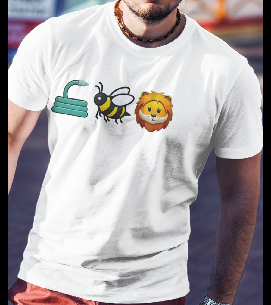 Hose Bee Lion Emoji Mashup T-Shirt