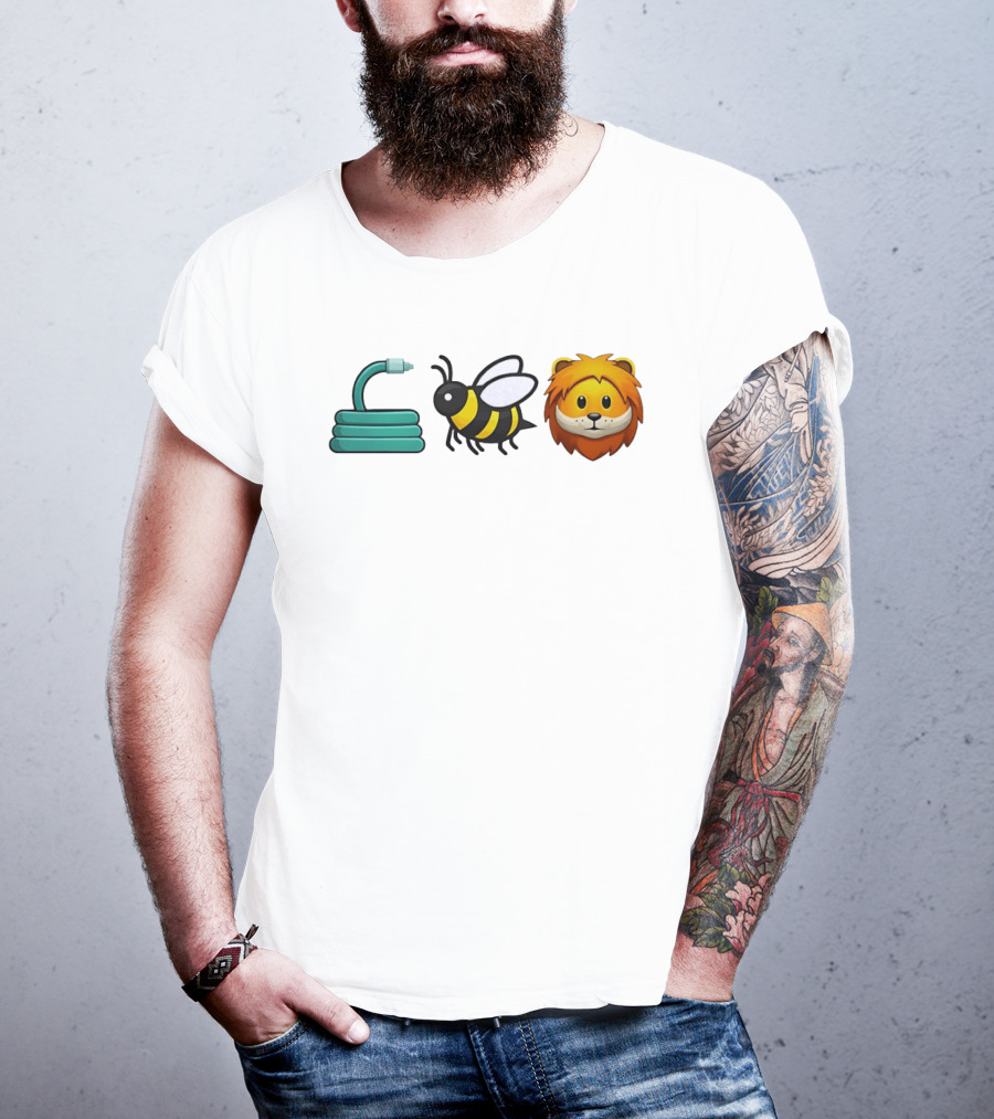 Hose Bee Lion Emoji Mashup T-Shirt