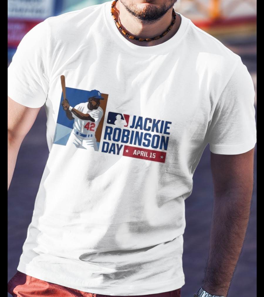 Jackie Robinson Day April 15 MLB 42 Iconic Baseball Legend T-Shirt
