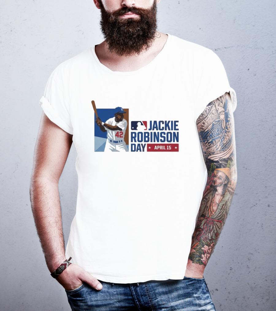 Jackie Robinson Day April 15 MLB 42 Iconic Baseball Legend T-Shirt