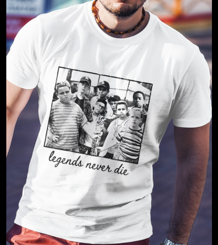 Legends Never Die 1990s Baseball Team Matching T-Shirt