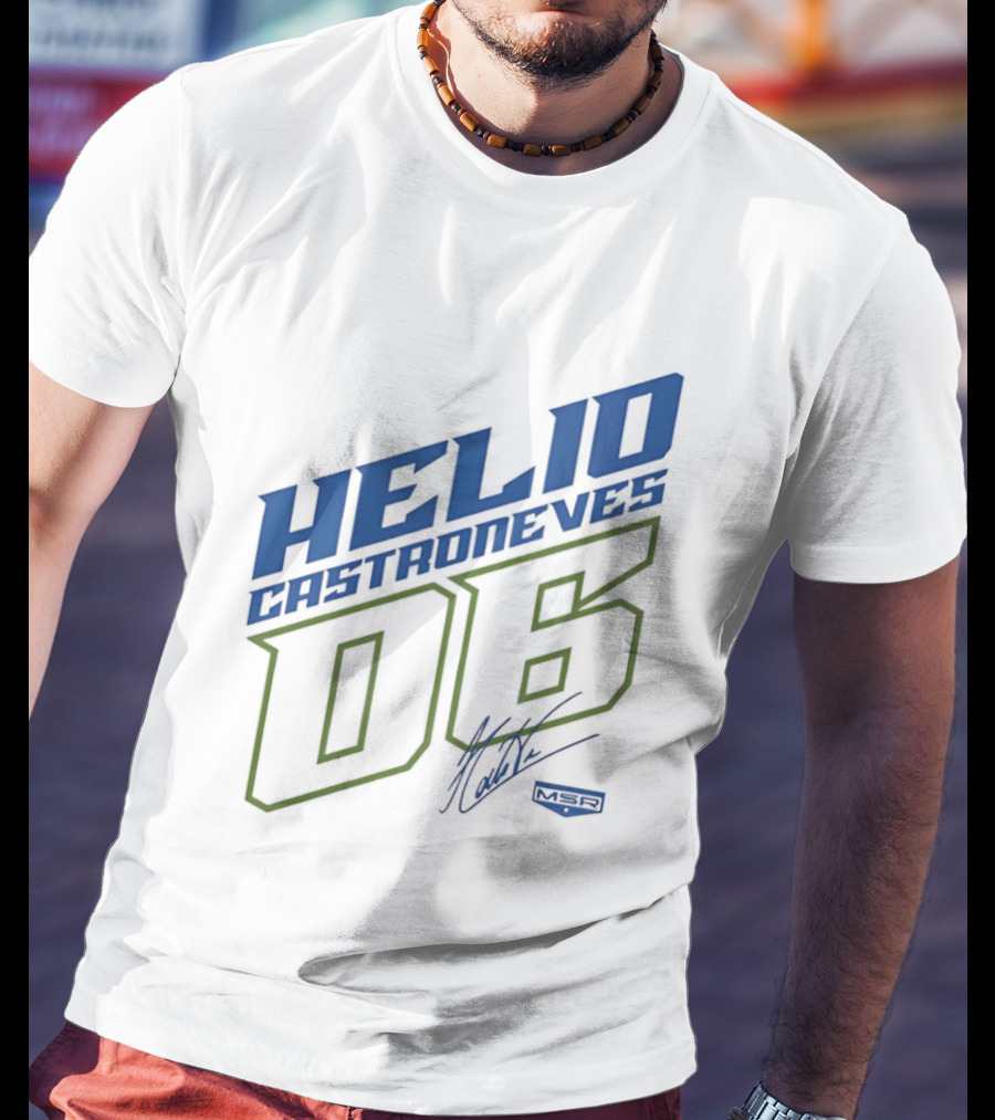 Meyer Shank Racing Helio Castroneves 06 Signature T-Shirt