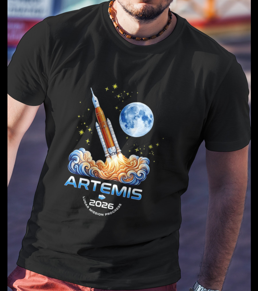 Artemis II 2026 NASA Moon Rocket Launch Space Program T-Shirt