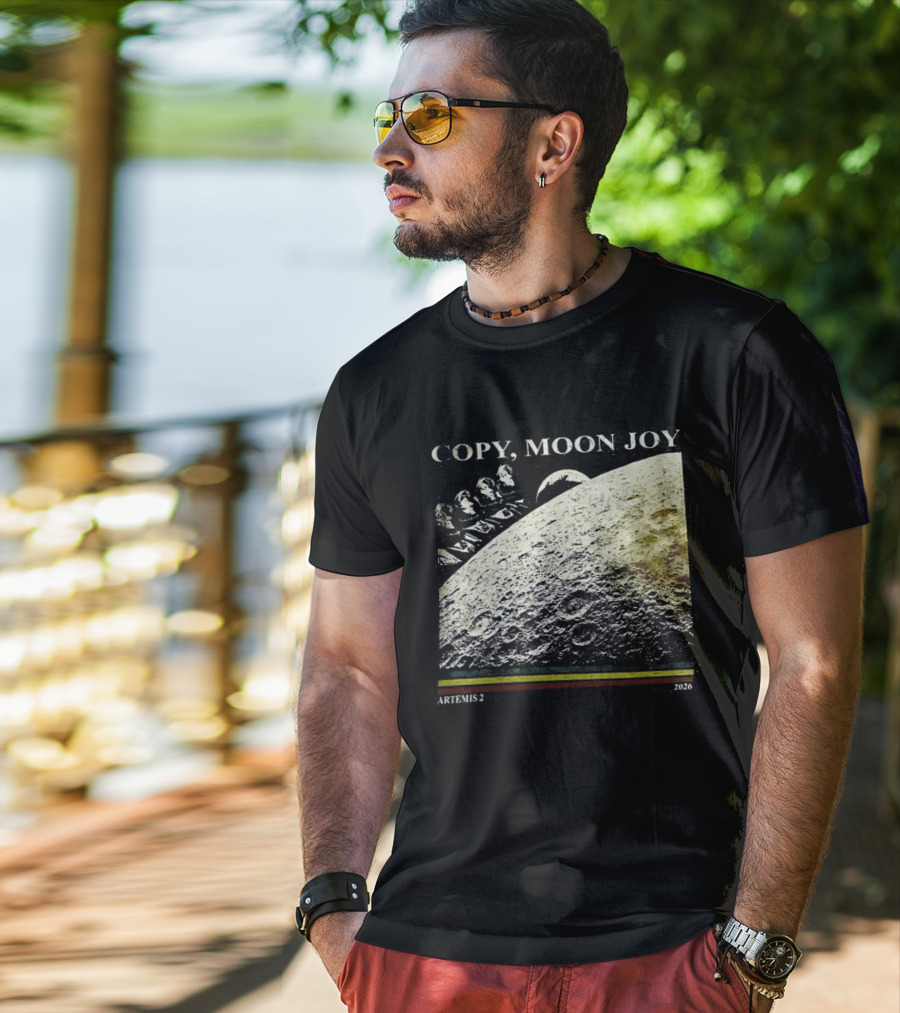 Artemis II Moon Mission Copy Moon Joy Astronaut Space Exploration T-Shirt