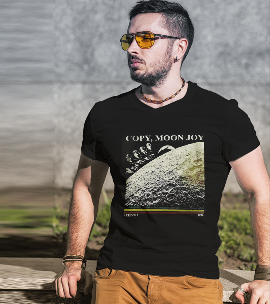Artemis II Moon Mission Copy Moon Joy Astronaut Space Exploration T-Shirt