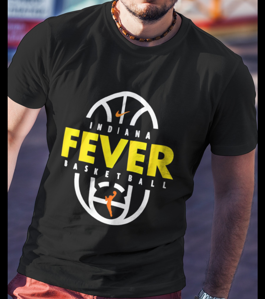 Indiana Fever Basketball Nike Partnership Basketball Court T-Shirt