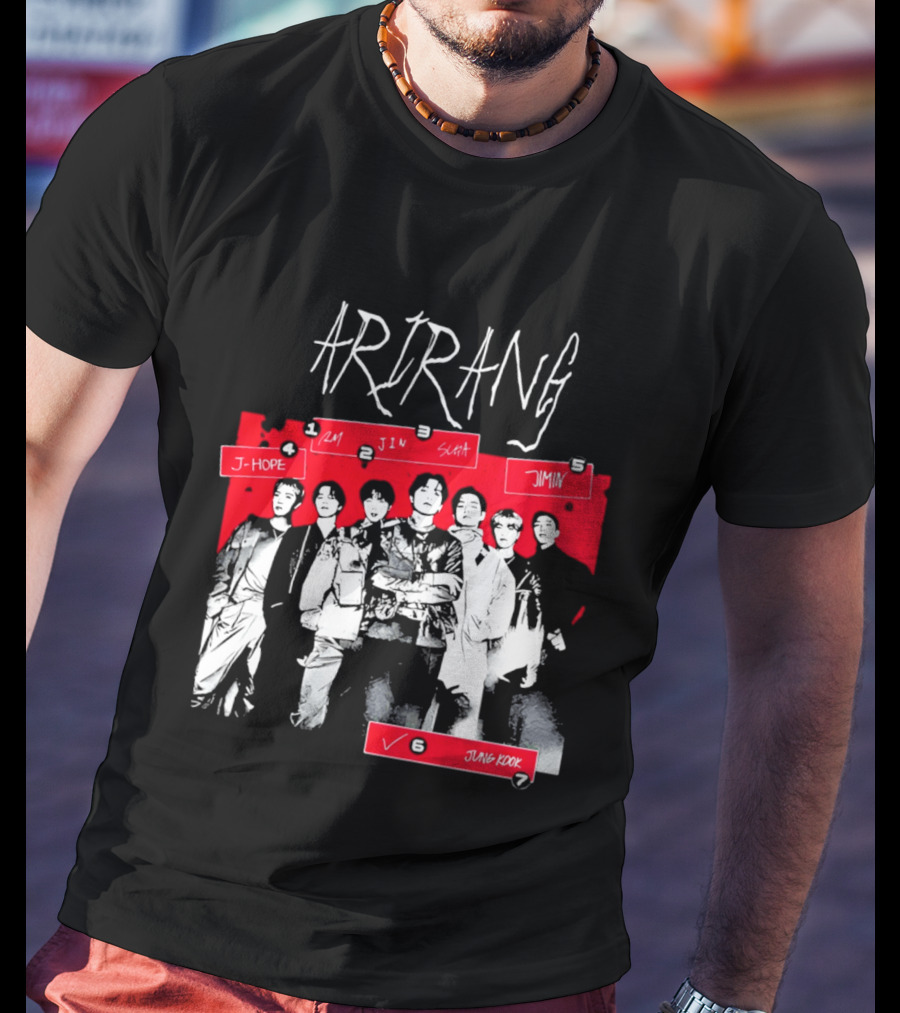 Arirang 2026 J Hope RM Jin Suga Jimin Jung Kook T-Shirt