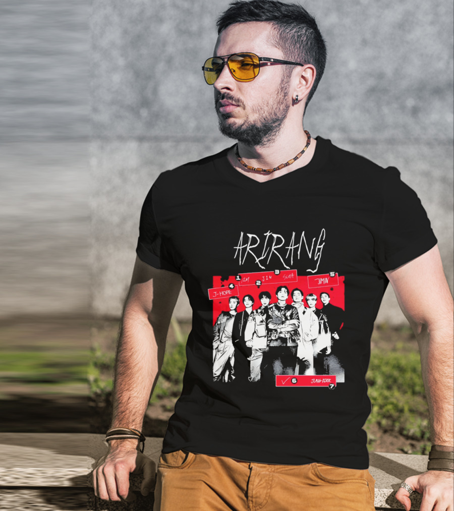 Arirang 2026 J Hope RM Jin Suga Jimin Jung Kook T-Shirt