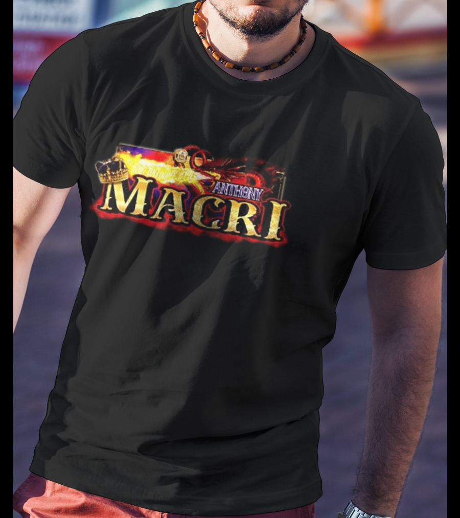 Anthony Macri XVII Racing King With Crown And Flames T-Shirt