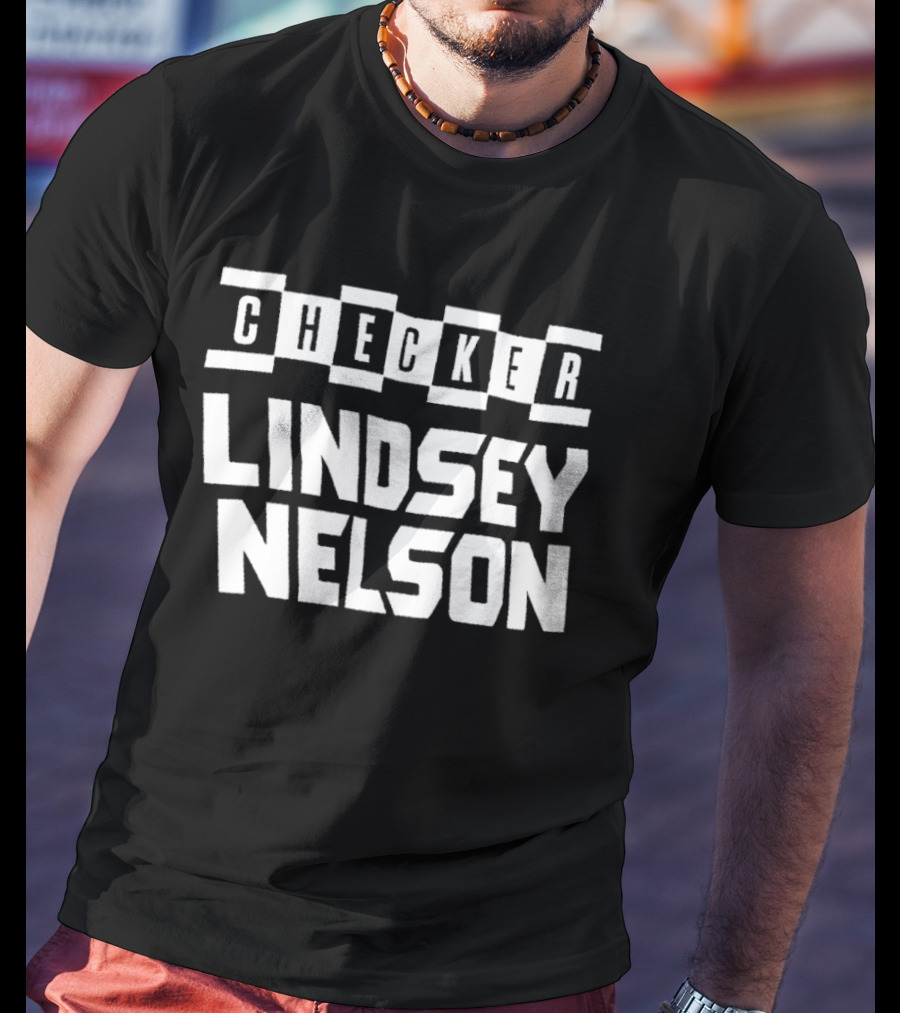 Lindsey Nelson Checker Tennessee Volunteers Baseball T-Shirt