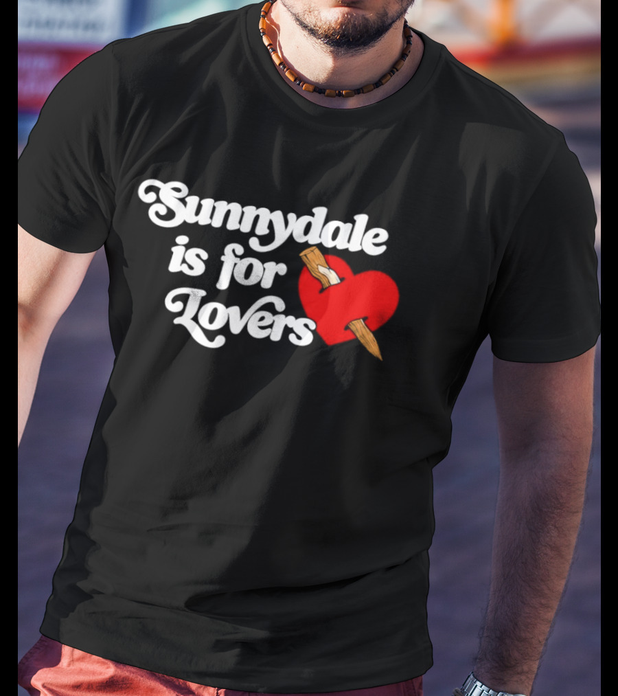 Sunnydale Is For Lovers Heart Stake Buffy Town T-Shirt