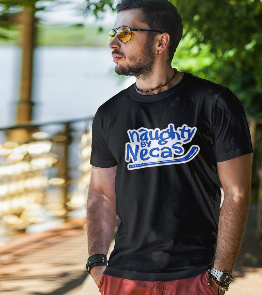 Martin Nečas Naughty By Necas Hockey T-Shirt