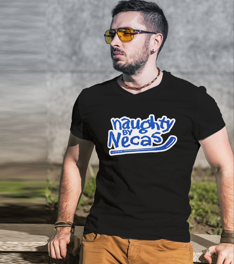 Martin Nečas Naughty By Necas Hockey T-Shirt