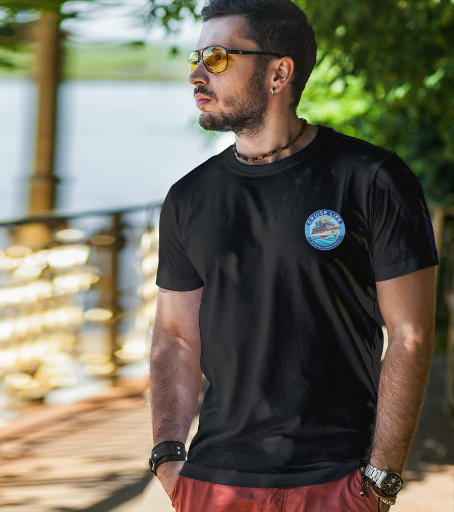 Cruise Life Travel Adventure Ocean Waves Ship T-Shirt