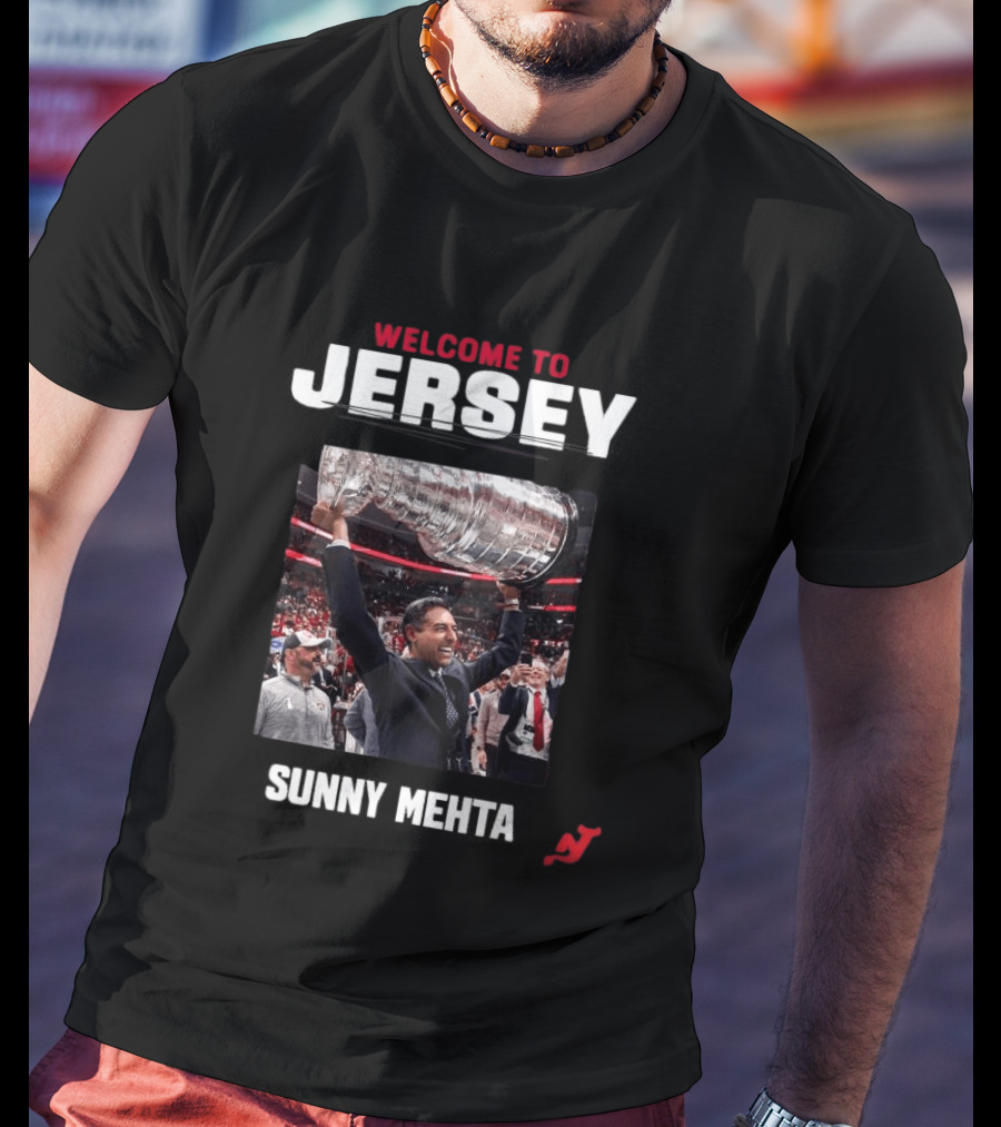 Welcome To Jersey New Jersey Devils Sunny Mehta Stanley Cup T-Shirt