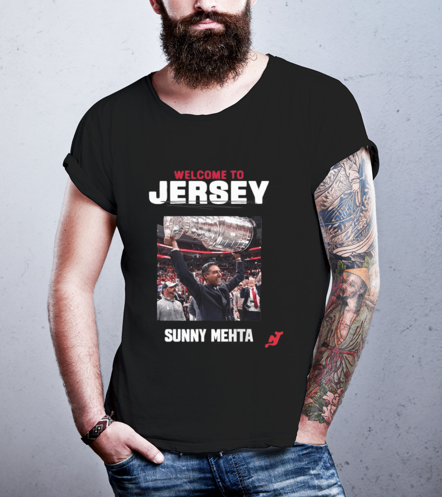 Welcome To Jersey New Jersey Devils Sunny Mehta Stanley Cup T-Shirt