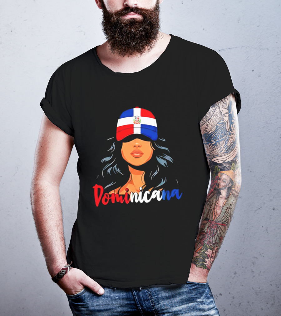 Dominicana Pride Dominican Republic Flag Latina Woman Hat T-Shirt