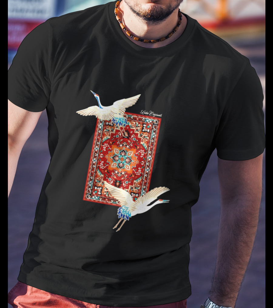 Fly Your Own Way Oriental Crane Carpet T-Shirt