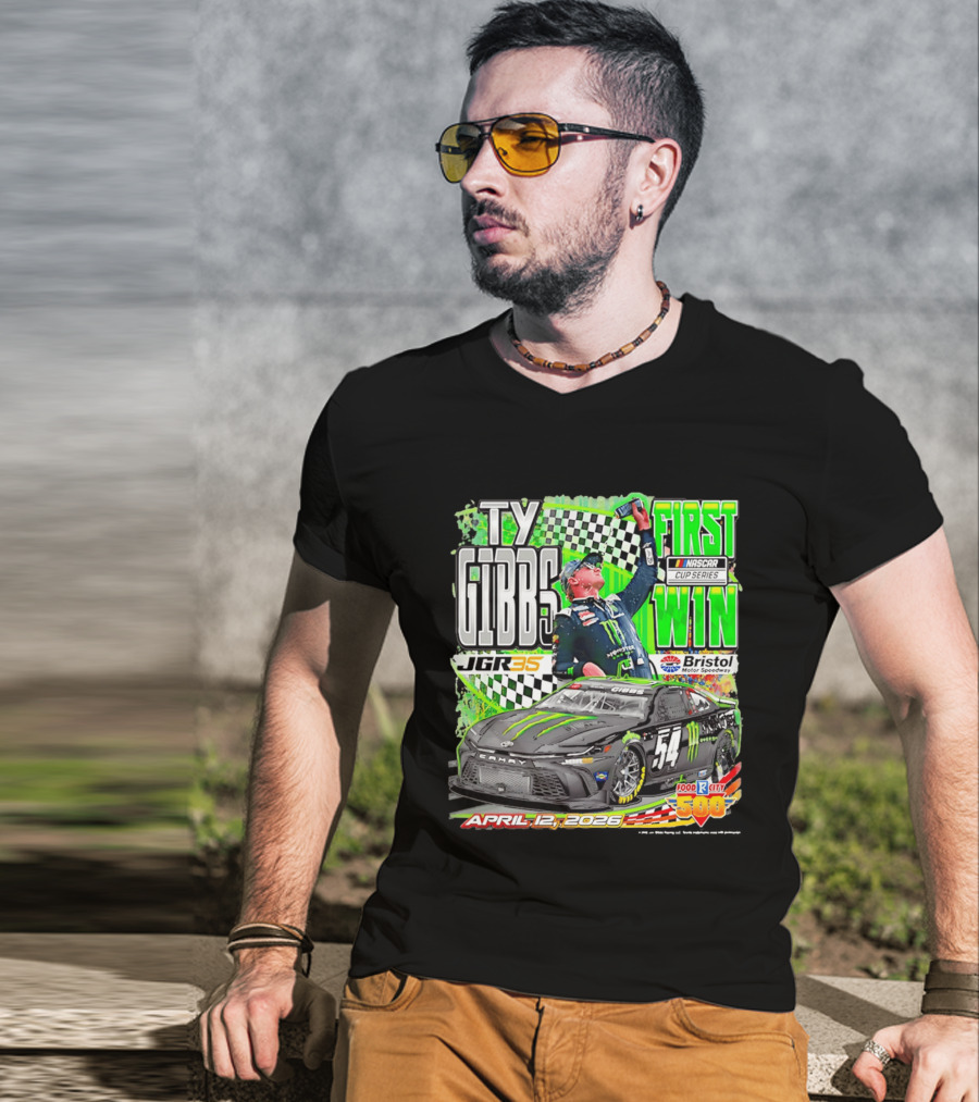 Ty Gibbs First NASCAR Cup Series Win April 12 2026 Bristol Motor Speedway T-Shirt