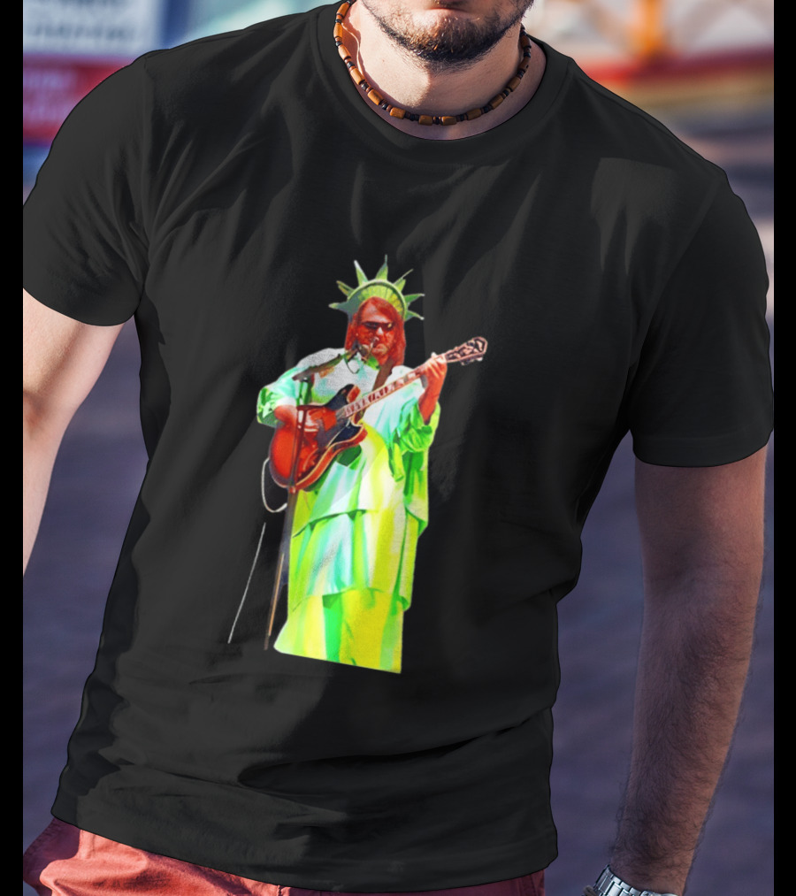Randy Crabtree Widespread Panic Statue Of Liberty Guitarist T-Shirt