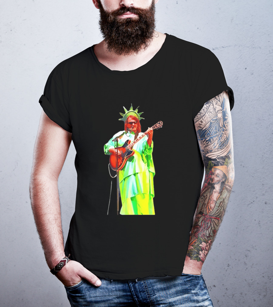 Randy Crabtree Widespread Panic Statue Of Liberty Guitarist T-Shirt