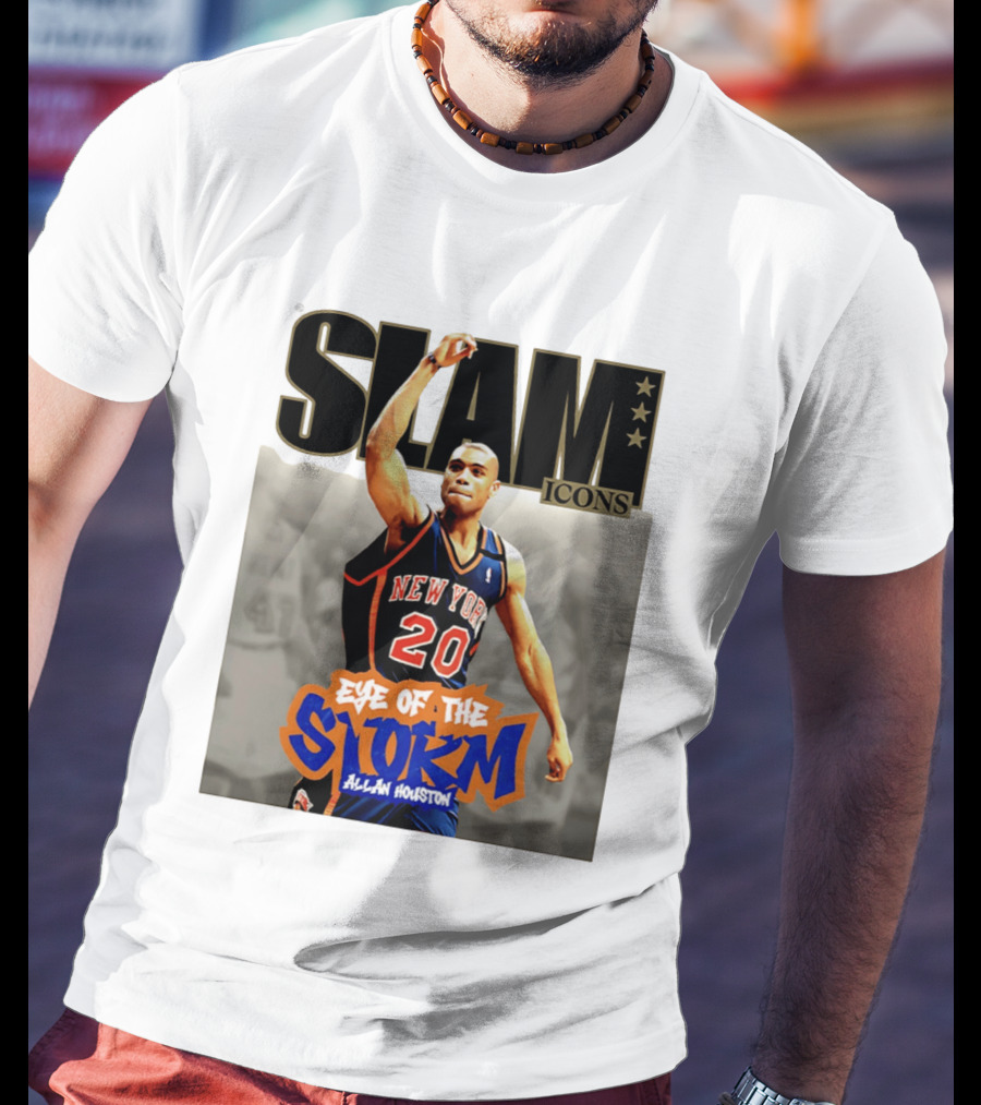 Slam Icons New York Knicks Allan Houston Eye Of The Storm T-Shirt