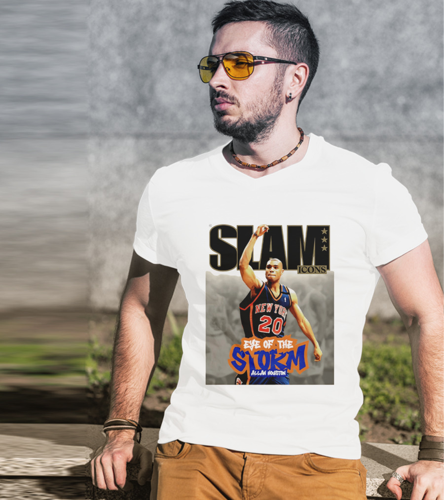 Slam Icons New York Knicks Allan Houston Eye Of The Storm T-Shirt