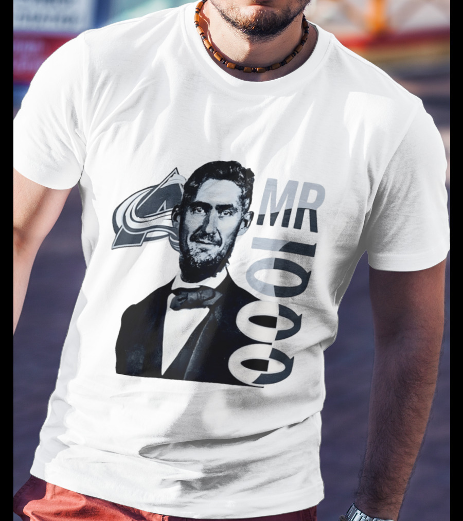 Brock Nelson Mr 1000 NHL Career Games Colorado Avalanche T-Shirt