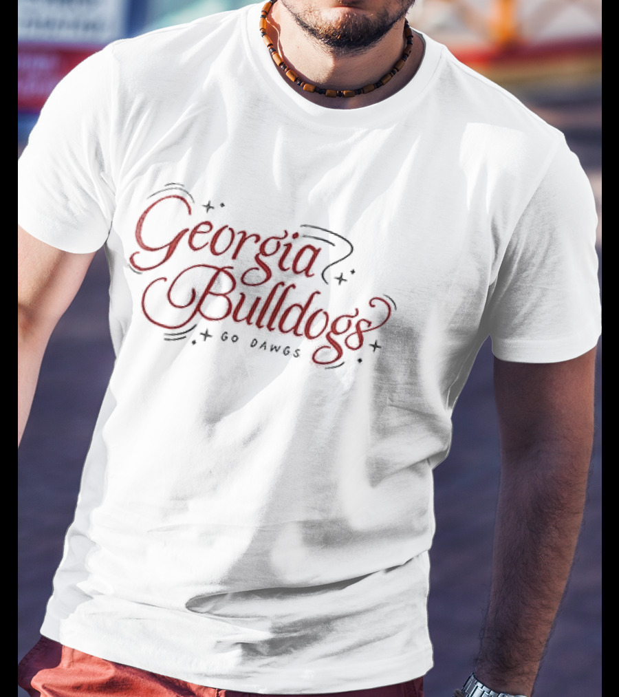 Georgia Bulldogs Go Dawgs Tis The Damn Season Stadium T-Shirt