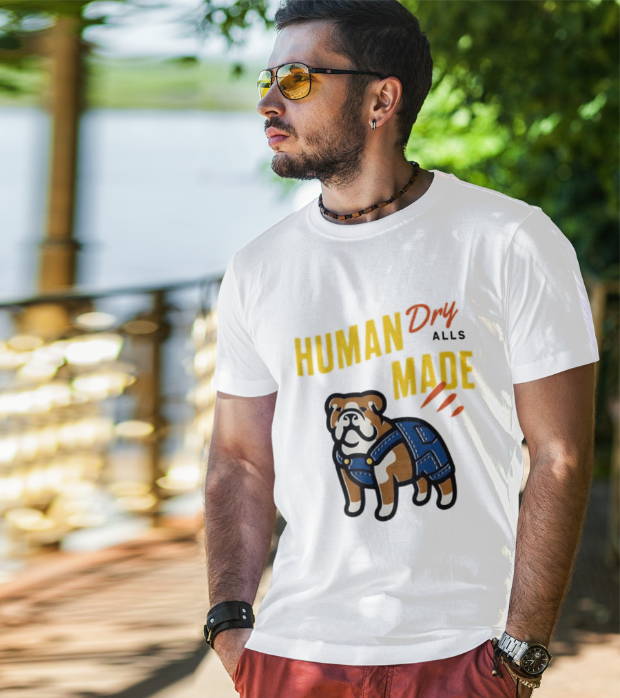 Human Made Dry Alls Bulldog In Overalls T-Shirt