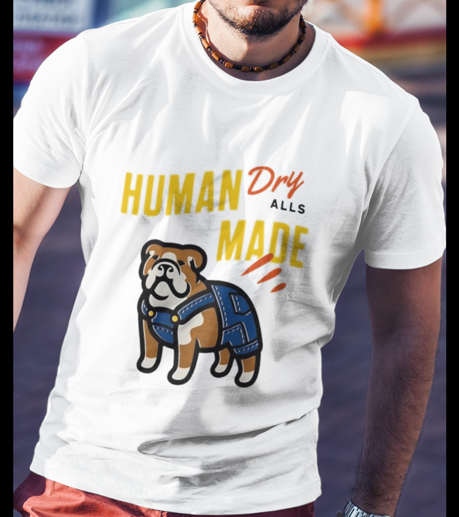 Human Made Dry Alls Bulldog In Overalls T-Shirt