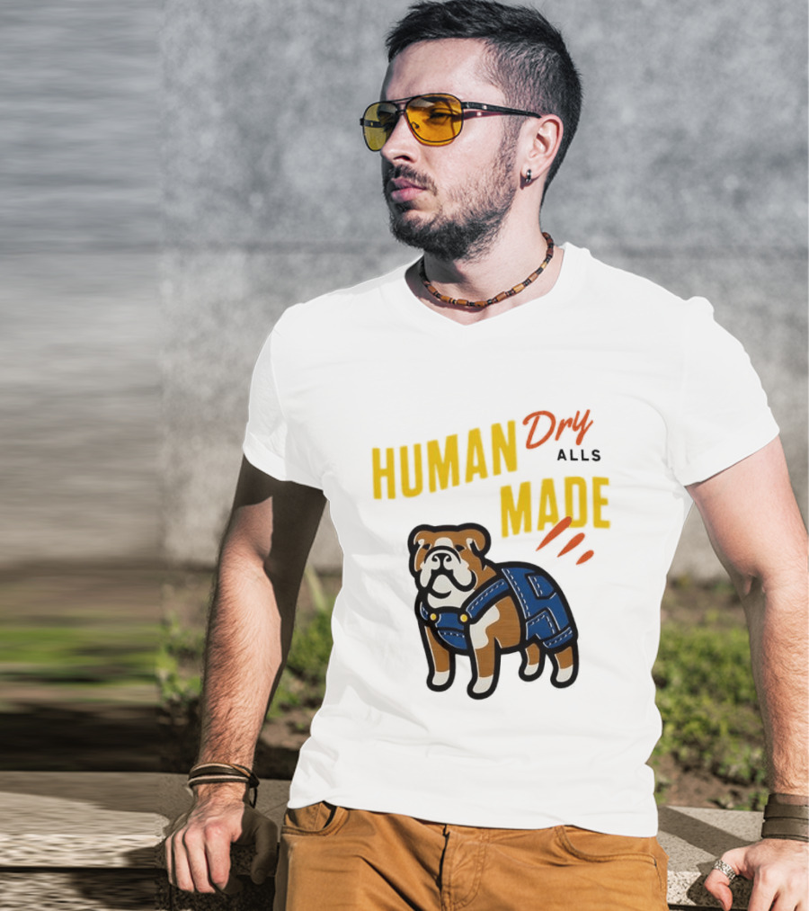Human Made Dry Alls Bulldog In Overalls T-Shirt