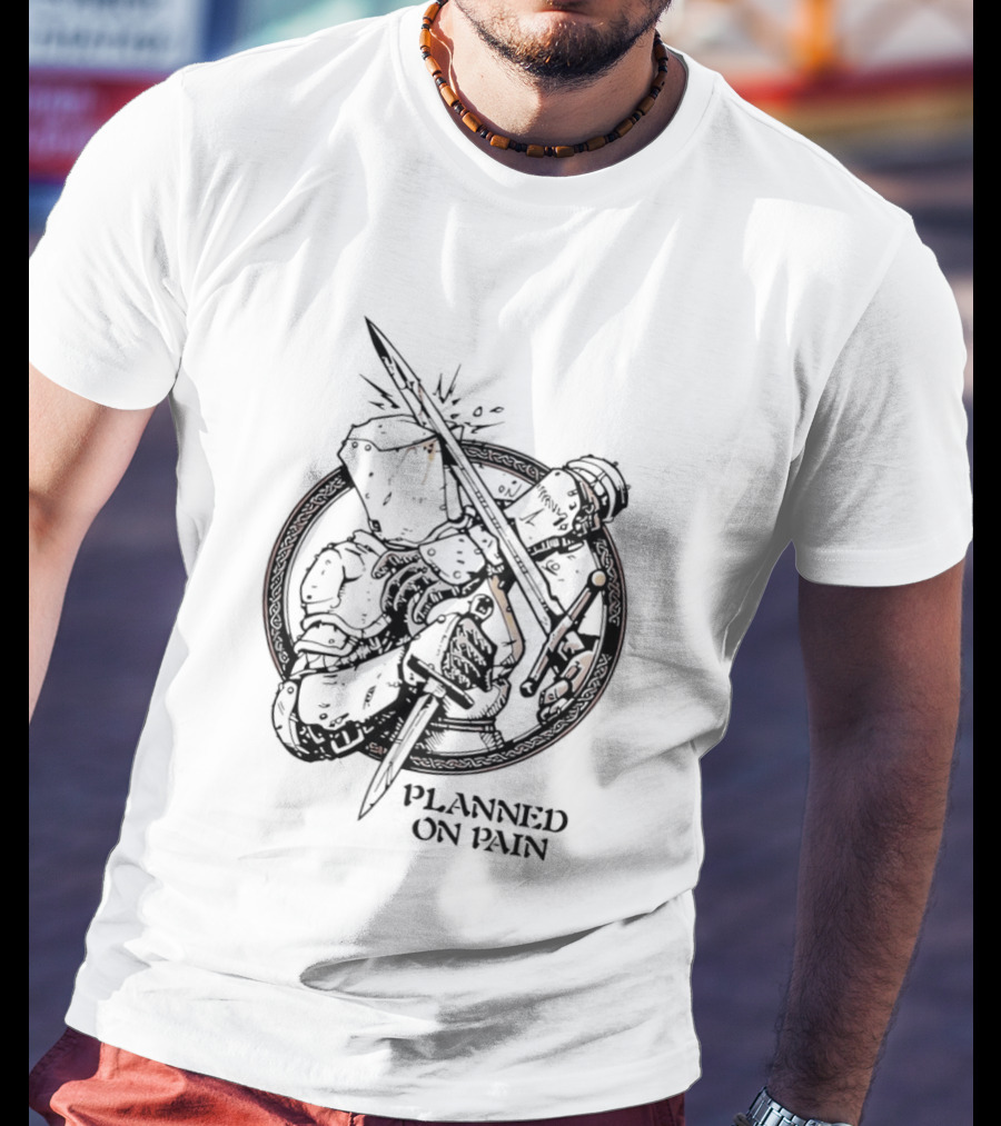 Lady Knight Planned On Pain Warrior Aesthetic T-Shirt