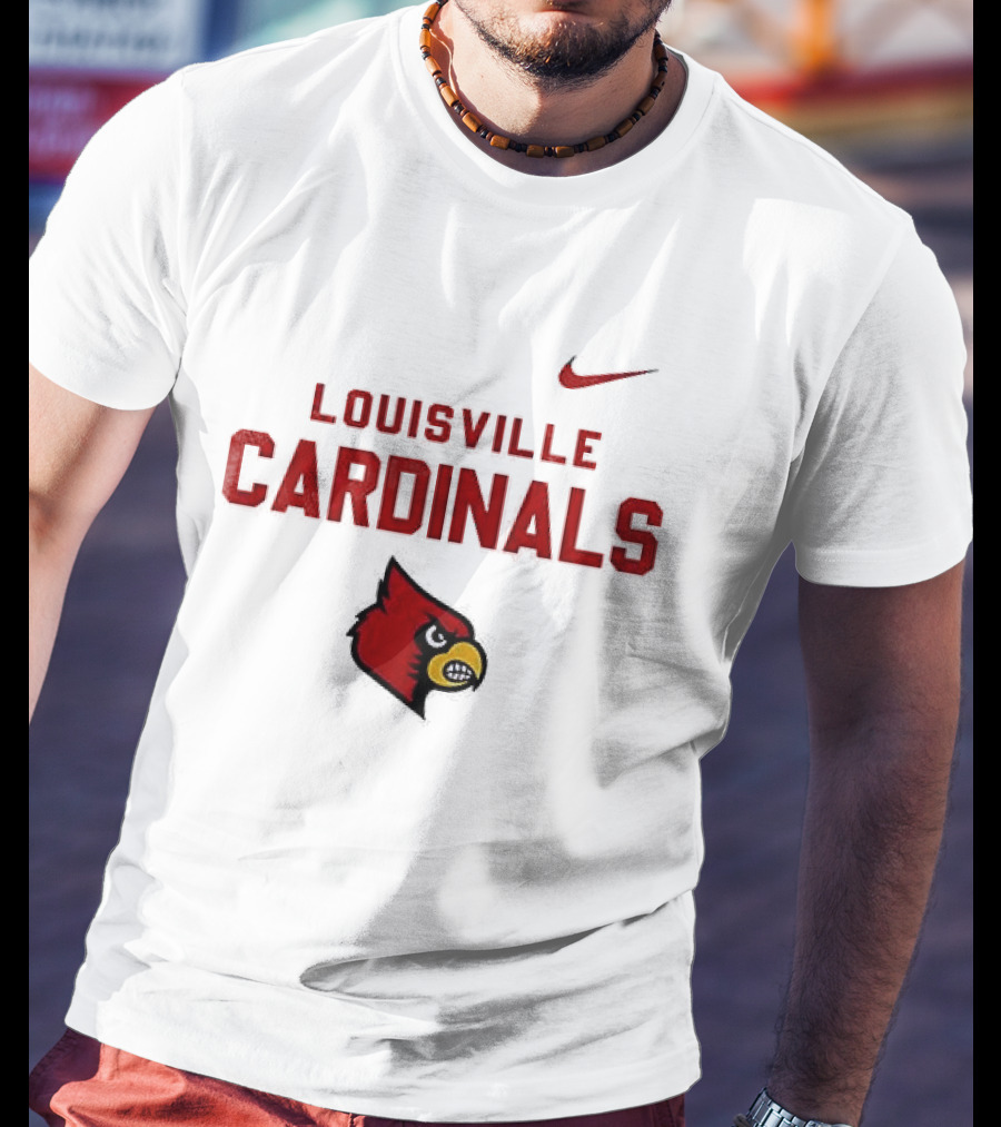 Louisville Cardinals NCAA Heartbeat True Fans Nike Sportswear T-Shirt