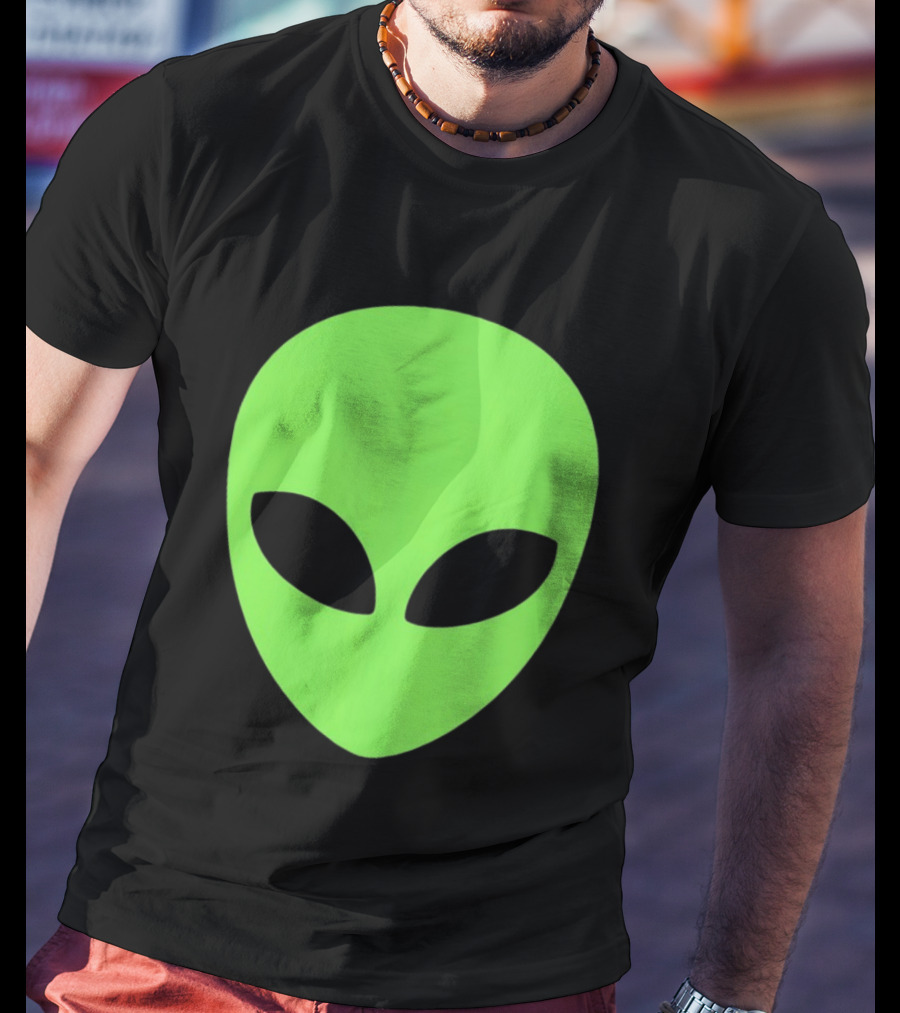 Alien Face 2026 Green Mask T-Shirt