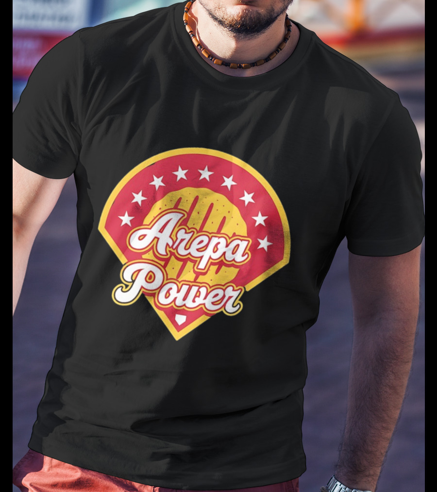 Arepa Power Honor Venezuelan MLB Players Red Baseball T-Shirt