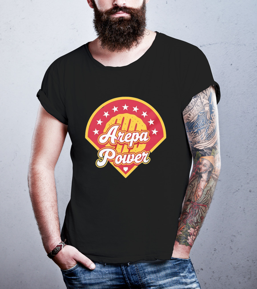 Arepa Power Honor Venezuelan MLB Players Red Baseball T-Shirt